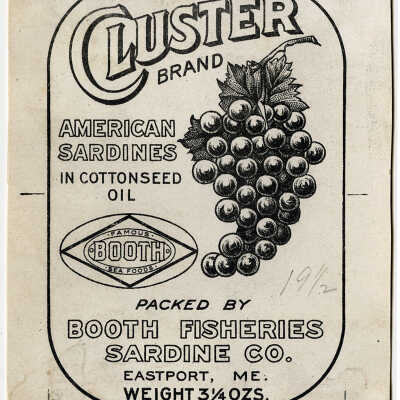 Cluster Brand. American Sardines in Cottonseed Oil.