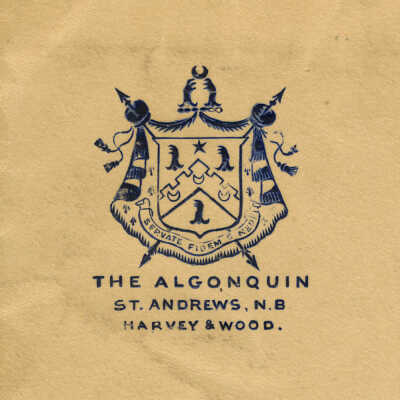 Algonquin Envelope Detail - 1903