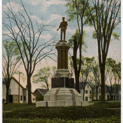 Calais, Maine, Soldiers Monument | Postcard
