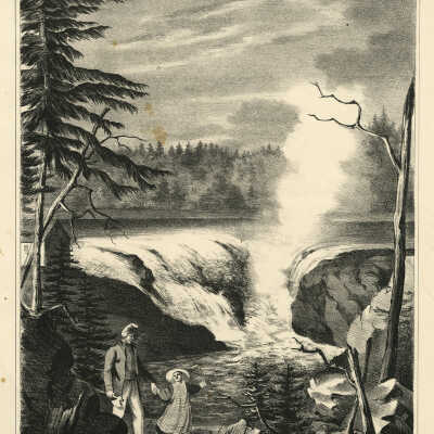 Grand Falls of the River St. John | Moore’s Litho Boston