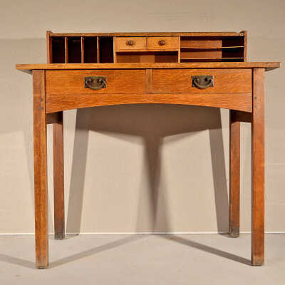 Stickley Writing Desk, c.1906-1908 | French Family | Eastport, Maine