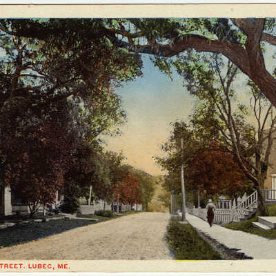 Main Street, Lubec, Maine | Postcard