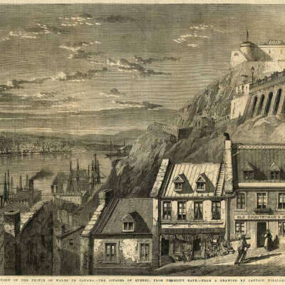The Visit of the Prince of Wales to Canada – The Citadel of Quebec, from Prescott Gate | Captain Williams