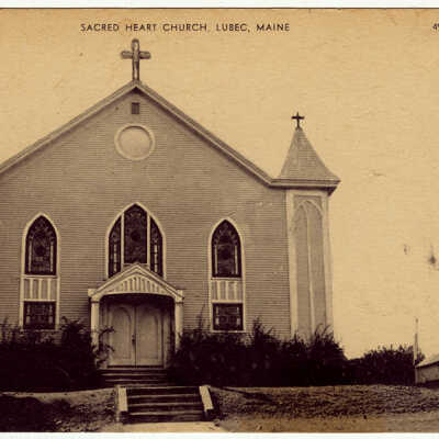 Sacred Heart Church, Lubec, Maine | Postcard