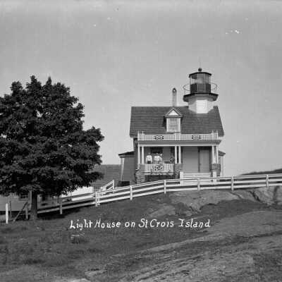 Lighthouse at St. Croix Island, Maine | [No Artist Defined]