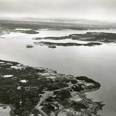 Aerial View | Looking West from Campobello Island, New Brunswick towards Indian and Deer Islands, New Brunswick | U. S. Army Corps. of Engineers