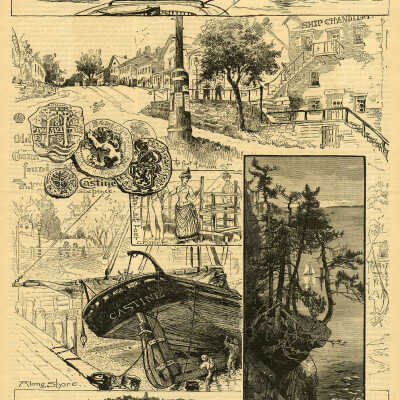 An Old Maine Seaport [Castine, Maine] | Harry Fenn