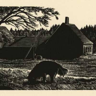 Untitled [Man, House & Dog] | Pauline Inman