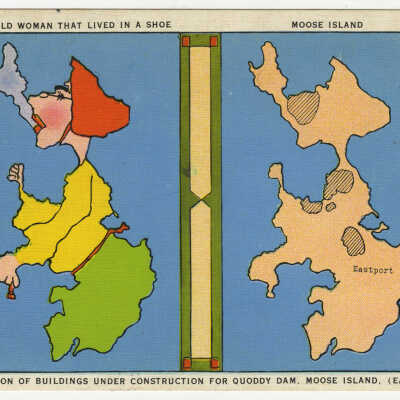 Location of Buildings Under Construction for Quoddy Dam, Moose Island [Eastport] | Doris Katherine Grady