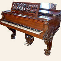 Chickering Grand Piano, 1868 | Norwood House | Eastport, Maine