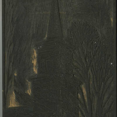 Untitled Block [Close-up of Newtown Church] | Pauline Inman