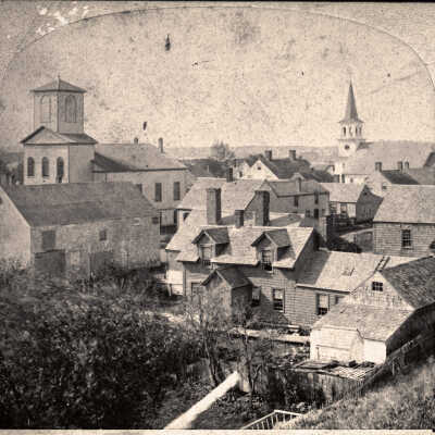 North Baptist Church, Eastport, Maine | Stereoview Photograph | c.1880