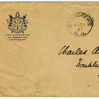 Algonquin Envelope - 1903