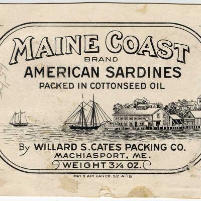 Maine Coast Brand. American Sardines Packed in Cottonseed Oil. | [No Artist Defined]
