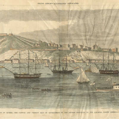 View of the City, the Citadel and Harbor of Quebec | [No Artist Defined]
