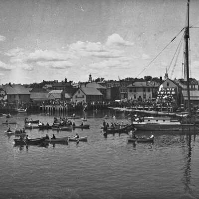 Eastport, Maine Waterfront, July 4, 1901 | [No Artist Defined]