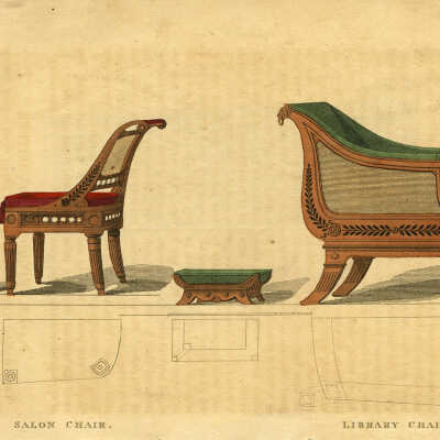 Ackermann’s Repository — Salon Chair, Library Chair | Unknown Artist