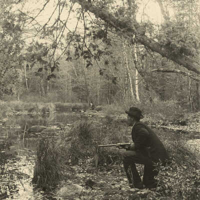 Waiting in the Bush [Duck Lake, Maine | William Lyman Underwood