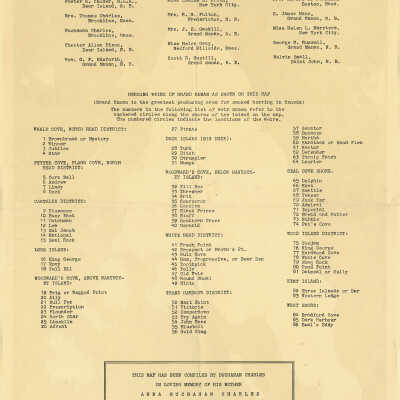 Back of Grand Manan Map by Charles Buchanan