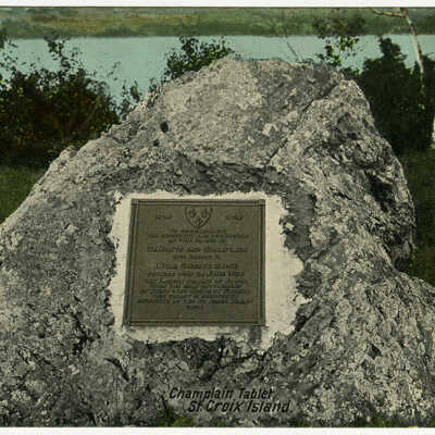 Calais, Maine, Champlain Tablet | Postcard