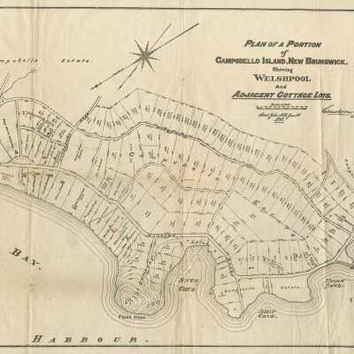 A Plan Of a Portion of Campobello, New Brunswick Showing Welshpool and Adjacent Cottage Lots