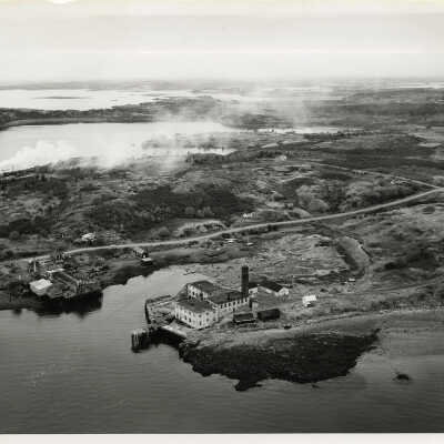 Aerial View | Waterfront Eastport, Maine. Prince Cove | U.S. Army Corps. of Engineers