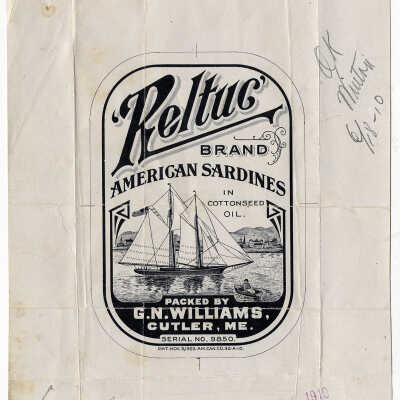 Reltuc’ Brand. American Sardines in Cottonseed Oil. | [No Artist Defined]