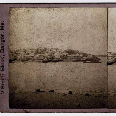 Stereoview of Lubec, Maine, North Side | F.C. Weston (Bangor, Maine)