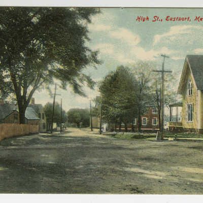 High Street, Eastport, Maine | Postcard
