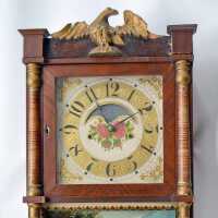 Federal Period Clock, c.1830s | Elm Cottage | Eastport, Maine | Eight day clock. Barns, Bartholomew & Company, Bristol, Connecticut,
