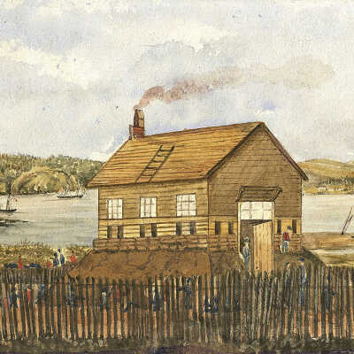 School House at Indian Island | Artist unknown | 1866