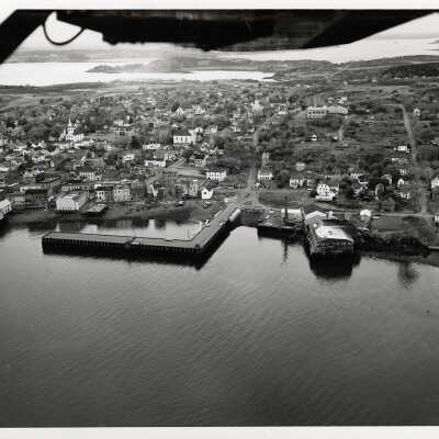 Aerial View | New Breakwater and Town Pier at Eastport, Maine | U.S. Army Corps. of Engineers