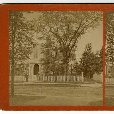 Stereoview of Unknown House, Calais, Maine | C.E. Libby