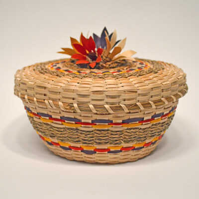 Medium Size Fancy Basket [Passamaquoddy] | Molly Neptune Parker