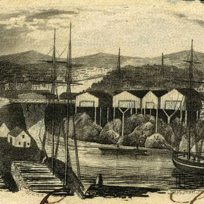 Machias Water Power and Mill Company (Detail) | Share Certificate | Machias, Maine | 1850
