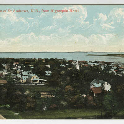 General View of St. Andrews, New Brunswick from Algonquin Hotel | Postcard