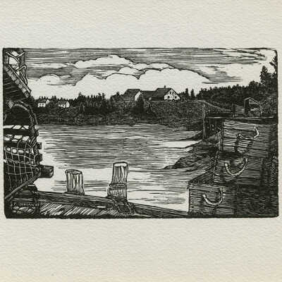 Holiday Card [Coastal Scene] | Pauline Inman