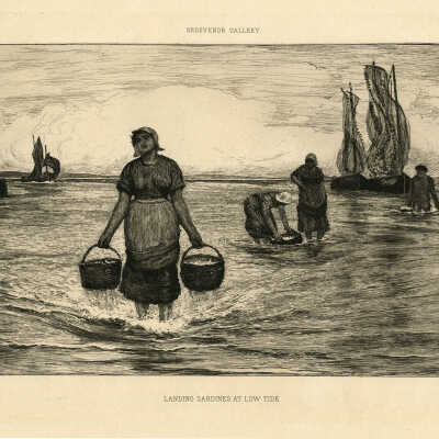 Landing Sardines at Low Tide | Robert Walker Macbeth