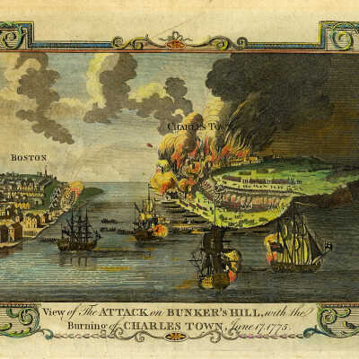 View of the Attack on Bunker's Hill with the Burning of Charles Town | Miller / Lodge