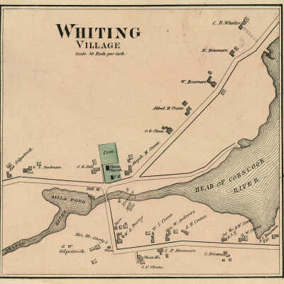 Map of Whiting, 1881