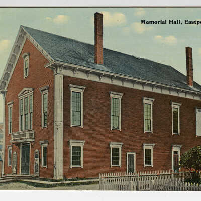 Memorial Hall, Eastport, Maine | Built 1868, Burned 1913.