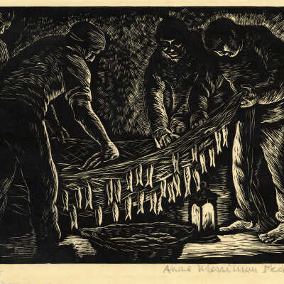 Fishermen with their Catch | Anne Merriman Peck