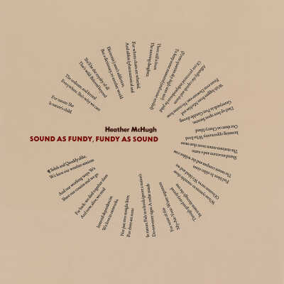 SOUND AS FUNDY, FUNDY AS SOUND | Heather McHugh | Andrew Steeves