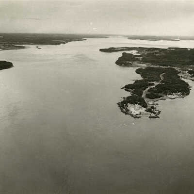 Aerial View | Looking North towards Deer Island Point, New Brunswick | U. S. Army Corps. of Engineers