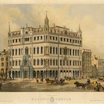 The New Masonic Temple, Boston | M. G. Wheelock