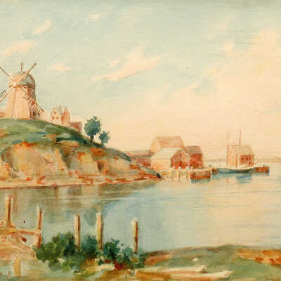 Landscape with Windmill [Eastport, Maine] | Dougal Anderson