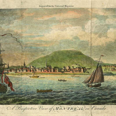 A Perspective View of Montreal In Canada, 1765 | Universal Magazine