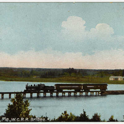 Washington County Railroad Bridge, Pembroke, Maine | Postcard