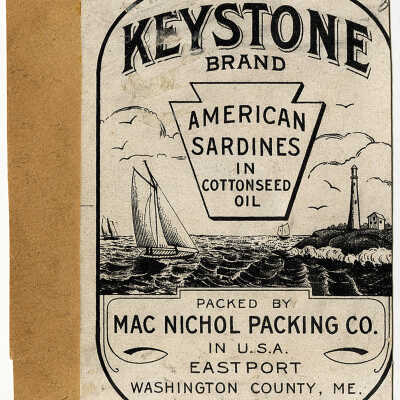 Keystone Brand. American Sardines in Cottonseed Oil. | [No Artist Defined]