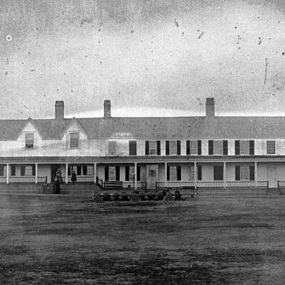 Officers' Quarters at Fort Sullivan, c. 1870.
